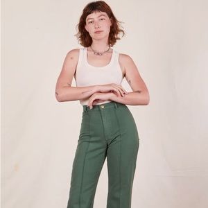 Big Bud Press Western Pant in Emerald Green